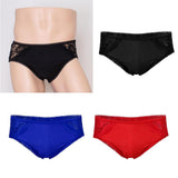 Men's Spandex Underwear Boxer Briefs Underpants Free Size Black