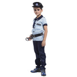 Maxbell Kid Boy Policeman Roly Play Uniform Fancy Dress Holloween Cosplay Costume L