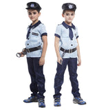 Maxbell Kid Boy Policeman Roly Play Uniform Fancy Dress Holloween Cosplay Costume L