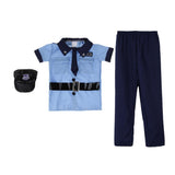 Maxbell Kid Boy Policeman Roly Play Uniform Fancy Dress Holloween Cosplay Costume L