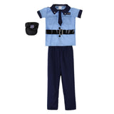 Maxbell Kid Boy Policeman Roly Play Uniform Fancy Dress Holloween Cosplay Costume L