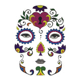 Maxbell Halloween Day of Dead Temporary Face Tattoo Kit Party Stickers for Men Women Loving Heart