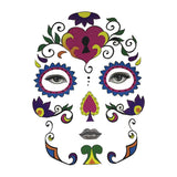 Maxbell Halloween Day of Dead Temporary Face Tattoo Kit Party Stickers for Men Women Loving Heart