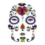 Maxbell Halloween Day of Dead Temporary Face Tattoo Kit Party Stickers for Men Women Loving Heart