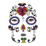 Maxbell Halloween Day of Dead Temporary Face Tattoo Kit Party Stickers for Men Women Loving Heart