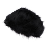 Women Warm Winter Russian Fluffy Faux Fur Hat Earwarmer Earmuff Cossak Ski Black