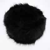 Women Warm Winter Russian Fluffy Faux Fur Hat Earwarmer Earmuff Cossak Ski Black