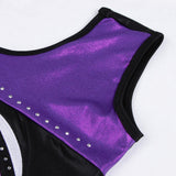 Maxbell Girls Ballet Dance Gymnastics Leotards Tank Boy Shorts 5-6 Years Purple