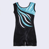 Maxbell Girls Ballet Dance Gymnastics Leotards Tank Boy Shorts 7-8 Years Blue