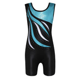 Maxbell Girls Ballet Dance Gymnastics Leotards Tank Boy Shorts 9-10 Years Blue