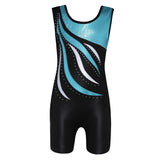 Maxbell Girls Ballet Dance Gymnastics Leotards Tank Boy Shorts 11-12 Years Blue