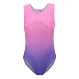 Maxbell Kids Girls One-Piece Leotard Athletic Dance Training Costume 8 Pink+Purple
