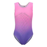 Maxbell Kids Girls One-Piece Leotard Athletic Dance Training Costume 8 Pink+Purple