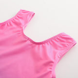 Maxbell Kids Girls One-Piece Leotard Athletic Dance Training Costume 8 Pink+Purple