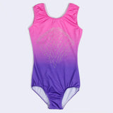 Maxbell Kids Girls One-Piece Leotard Athletic Dance Training Costume 8 Pink+Purple