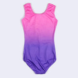 Maxbell Kids Girls One-Piece Leotard Athletic Dance Training Costume 8 Pink+Purple