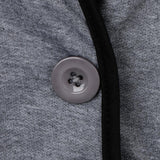 Maxbell Lady Suit Women Short Jacket Cardigan Slim Coat Work Outwear 2XL Dark Grey