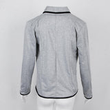 Maxbell Lady Suit Women Short Jacket Cardigan Slim Coat Work Outwear 4XL Light Grey