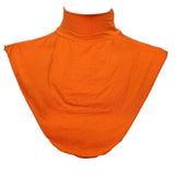 Women Modal Faux Turtleneck Half Top Dickey Collar Muslin Hijab Neck Cover Orange