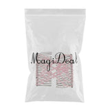 Maxbell Stretch Magic Comb Beaded Hairpin Bow Hair Head Comb Cuff Double Clip Pink