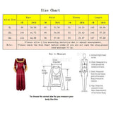 Maxbell Women Medieval Victorian Costume Renaissance Flare Sleeve Dress L Wine red