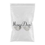Maxbell Fashion Metal Shoes Accessories DIY Metal Pointed Shoe Charm Silver design 5