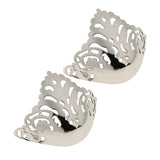 Maxbell Fashion Metal Shoes Accessories DIY Metal Pointed Shoe Charm Silver design 5