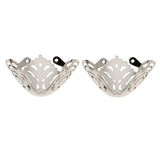 Maxbell Fashion Metal Shoes Accessories DIY Metal Pointed Shoe Charm Silver design 5