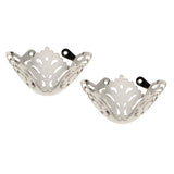 Maxbell Fashion Metal Shoes Accessories DIY Metal Pointed Shoe Charm Silver design 5