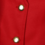 Maxbell Men Steampunk Tailcoat Jacket Gothic Victorian Coat Paty Costume XXL Red
