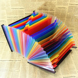 Expanding File Folder Rainbow Color Accordion A4 Document Organizer 13 Pockets