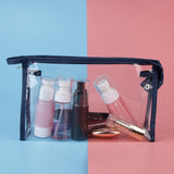 Maxbell 3 in 1 Cosmetic Bag Portable Travel Toiletry Bag Clear Makeup Pouch Pink