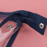 Maxbell 3 in 1 Cosmetic Bag Portable Travel Toiletry Bag Clear Makeup Pouch Pink