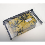 Maxbell 3 in 1 Cosmetic Bag Portable Travel Toiletry Bag Clear Makeup Pouch Yellow