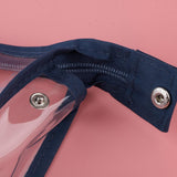 Maxbell 3 in 1 Cosmetic Bag Portable Travel Toiletry Bag Clear Makeup Pouch Yellow