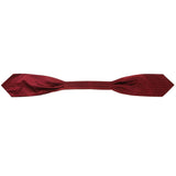 Men's Polka Dots Satin Cravat Ties Jacquard Woven Formal Self Ascot Red