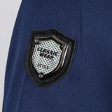 Maxbell Piping Chef Jacket Coat Uniform Long Sleeve Hotel Kitchen Apparel M Blue