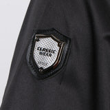 Maxbell Piping Chef Jacket Coat Uniform Long Sleeve Hotel Kitchen Apparel M Black