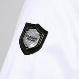 Maxbell Piping Chef Jacket Coat Uniform Long Sleeve Hotel Kitchen Apparel L White