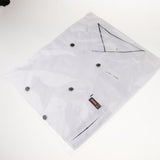 Maxbell Piping Chef Jacket Coat Uniform Long Sleeve Hotel Kitchen Apparel L White