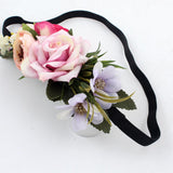 Maxbell Flower Head Garland Girl Beach Crown Hair Band Headband Wedding Decor Pink