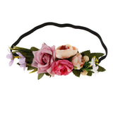 Maxbell Flower Head Garland Girl Beach Crown Hair Band Headband Wedding Decor Pink