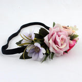 Maxbell Flower Head Garland Girl Beach Crown Hair Band Headband Wedding Decor Pink