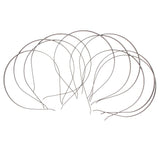 Maxbell 10x Plain Metal Headband Hair Band Frame Hair Hoop Accessories DIY Craft Black