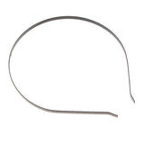 Maxbell 10x Plain Metal Headband Hair Band Frame Hair Hoop Accessories DIY Craft Black