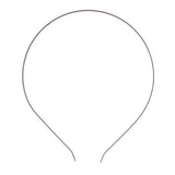 Maxbell 10x Plain Metal Headband Hair Band Frame Hair Hoop Accessories DIY Craft Black
