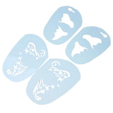 Maxbell 1 Set Reusable Face Paint Stencils Template Halloween Makeup Butterfly Style