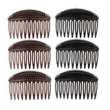 Maxbell 3/pack Women Bump It Comb Hair Bump Up Hair Styling Tool Hair Base Insert  Black