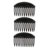 Maxbell 3/pack Women Bump It Comb Hair Bump Up Hair Styling Tool Hair Base Insert  Black