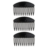 Maxbell 3/pack Women Bump It Comb Hair Bump Up Hair Styling Tool Hair Base Insert  Black